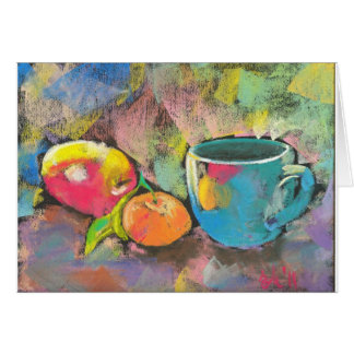 apple mandarine still life cards
