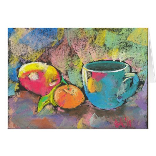 apple mandarine still life cards (Front Horizontal)