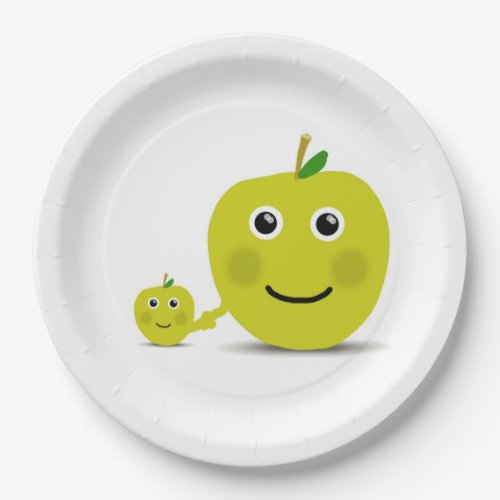 Apple melaminesign friends paper plates