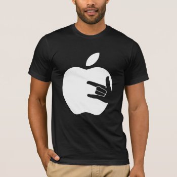 Apple Metal Shirt by HeavyMetalHitman at Zazzle