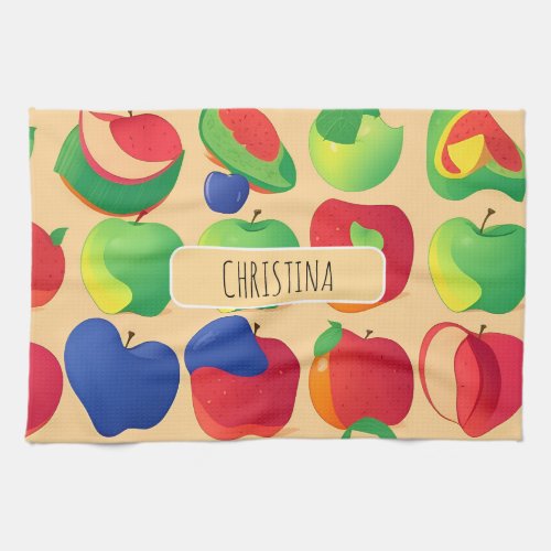 Apple Modern Colorful Personalized Pattern Kitchen Towel