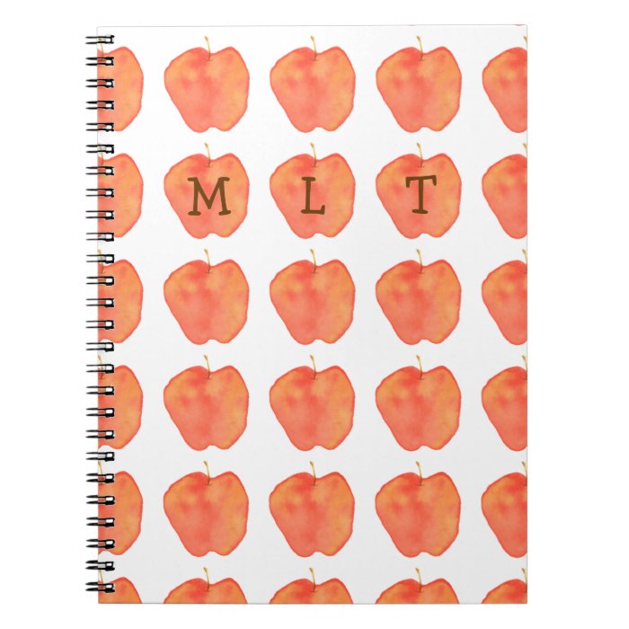 Apple Monogramed Journal