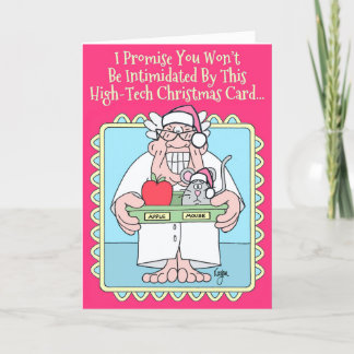 APPLE MOUSE Christmas Card