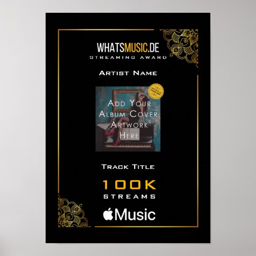 Apple Music Streaming Award Poster