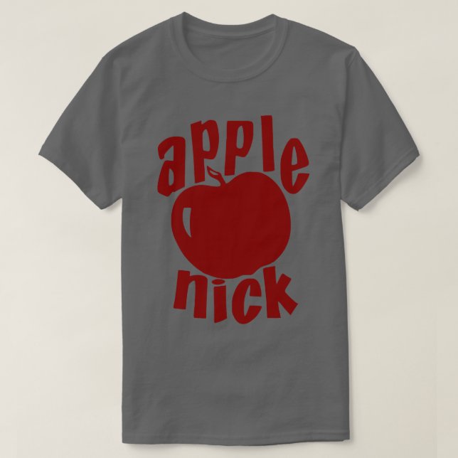 Apple Nick Vintage Soda Bottle Cap T-Shirt (Design Front)