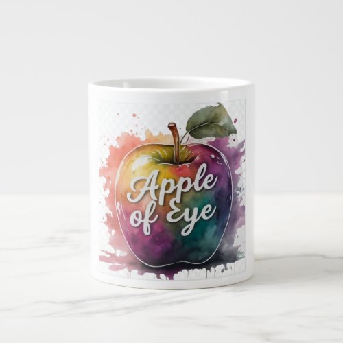 Apple of eye  giant coffee mug