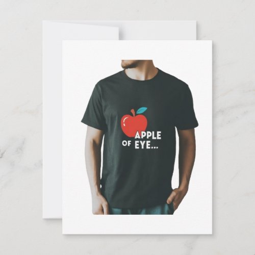 Apple of eye note card