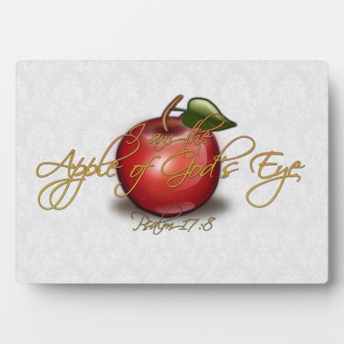 Apple of Gods Eye Christian Plaque