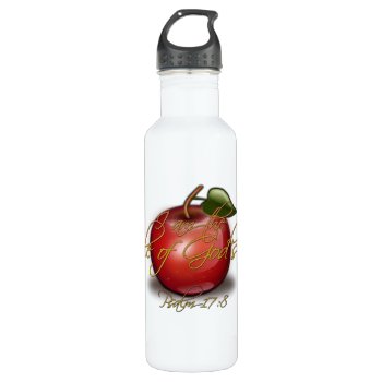 Apple Of God's Eye  Christian Water Bottle by TonySullivanMinistry at Zazzle