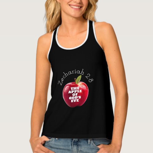 Apple Of Gods Eye Zechariah 28 Black  Tank Top