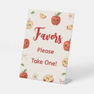 Apple of My Eye Baby Shower Favor Pedestal Sign