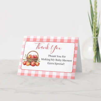 Apple of My Eye Baby Shower Thank You Cards