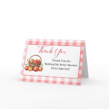 Apple of My Eye Baby Shower Thank You Cards
