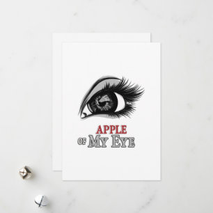  Apple of My Eye Beautiful Eyes Eyelashes Art Holiday Card