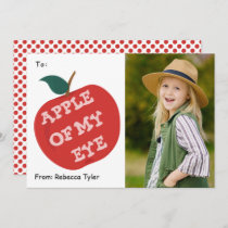 Apple of my Eye Classroom Photo Valentines Day Hol Holiday Card