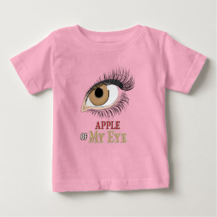 Apple of My Eye Eyelashes Art Baby T-Shirt