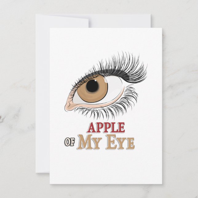 Apple of My Eye Eyelashes Art Card (Front)
