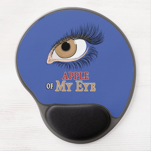 Apple of My Eye Eyelashes Art Gel Mouse Pad (Front)
