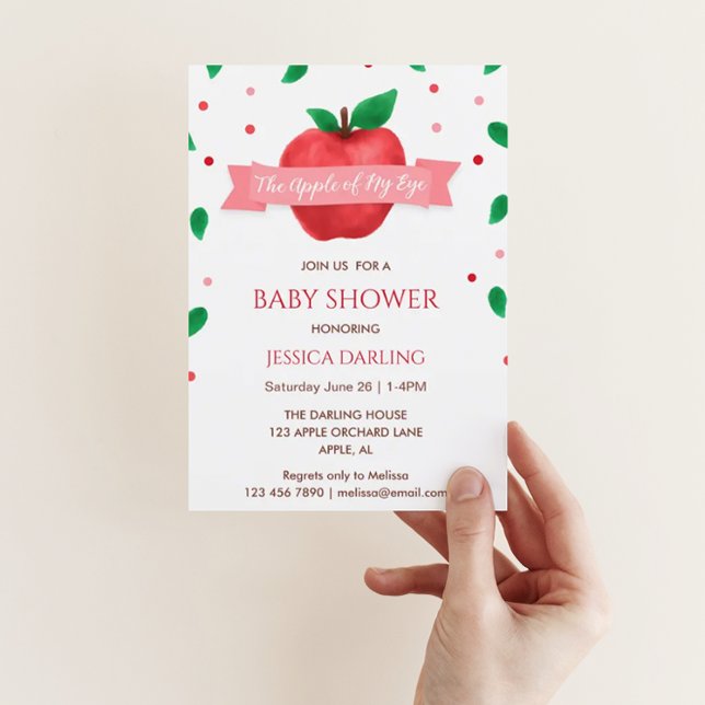 Apple of my Eye Fall | Summer Baby Shower Invitation (Creator Uploaded)