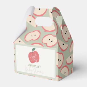 Apple of my Eye Green Boy Baby Shower Favor Boxes
