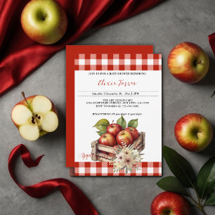 Apple of my eye Red Orchard Baby Shower Invitation