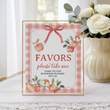 Apple of Our Eye 8x10 Favor Table Sign