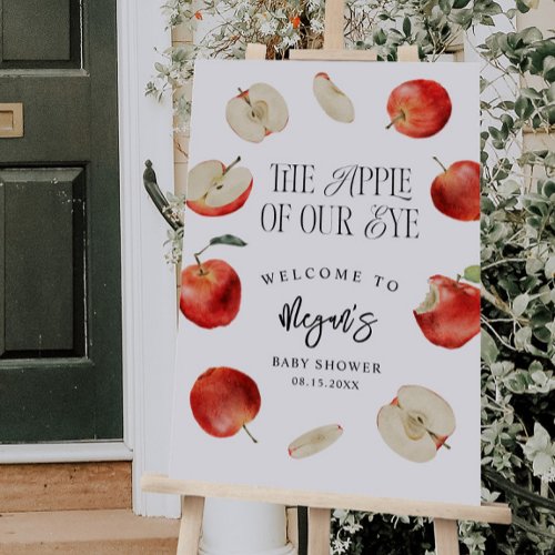 Apple of Our Eye Autumn Welcome Sign