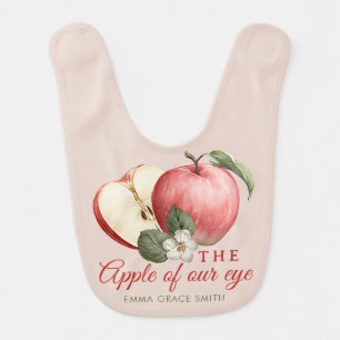 Apple Of Our Eye Baby Bib