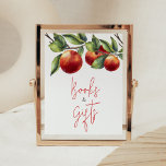 Apple of Our Eye Baby Shower Books and Gifts Poster<br><div class="desc">Make your event special with this Apple Baby Shower with our cute and lovely printable Books and Gifts Sign featuring adorable Fall Baby Shower theme. Download,  personalize,  and create lasting memories with this perfect touch for your joyous celebration!

BS848</div>