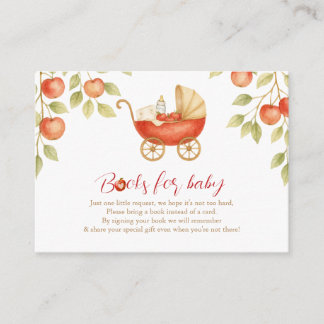 Apple of our Eye Baby Shower Books for Baby Enclosure Card
