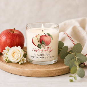 Apple of Our Eye Baby Shower Candle Favor