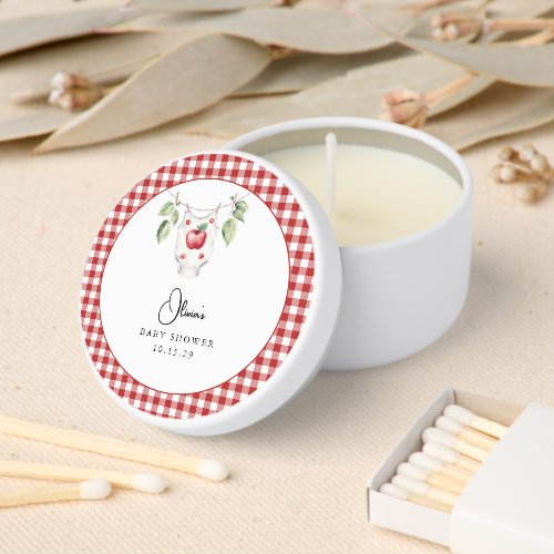 Apple of Our Eye Baby Shower Candle Favor 
