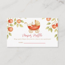 Apple of our Eye Baby Shower Diaper Raffle