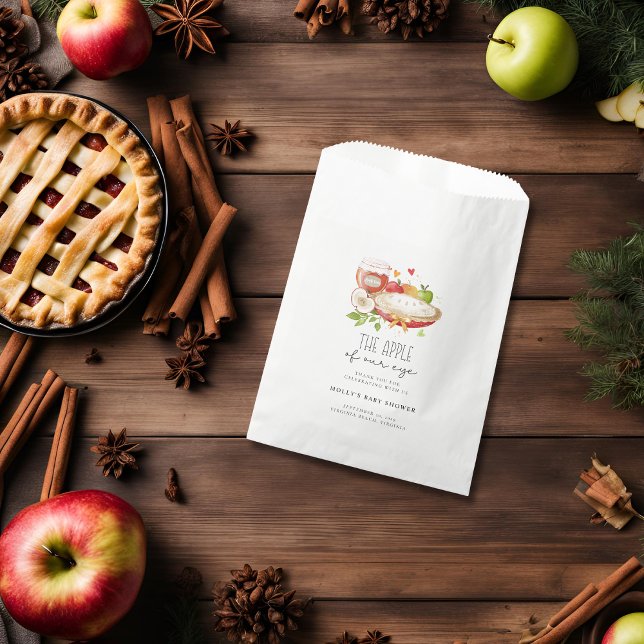 Apple of Our Eye Baby Shower Favor Bag (Apple of Our Eye Baby Shower Favor Bag )