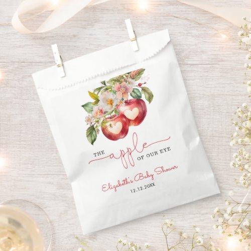 Apple of Our Eye Baby Shower Favor Bag