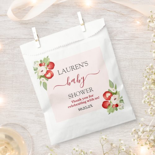 Apple of Our Eye Baby Shower Favor Bag