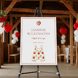 apple of our eye baby shower foam board