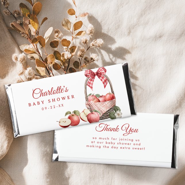 Apple of Our Eye Baby Shower  Hershey Bar Favors (Baby Shower Candy Favor)