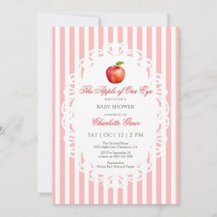 Apple of Our Eye Baby Shower Invitation