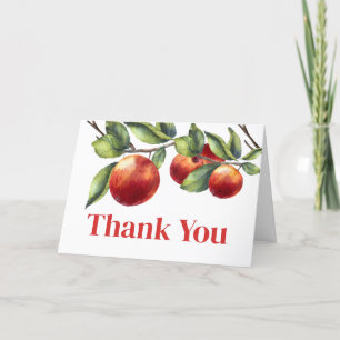 Apple of Our Eye Baby Shower Letterpress Thank You Card