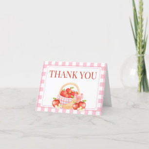 Apple of Our Eye Baby Shower Letterpress Thank You Card