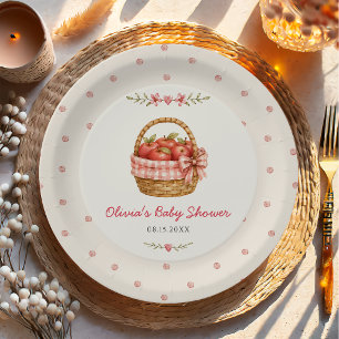Apple of Our Eye Baby Shower Paper Plates