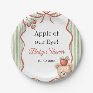 Apple of our Eye Baby Shower Paper Plates