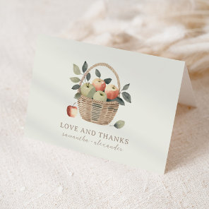 Apple of Our Eye Baby Shower Thank You Card