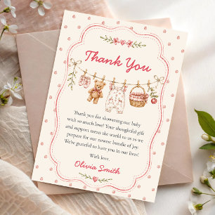  Apple of Our Eye Baby Shower Thank You Card