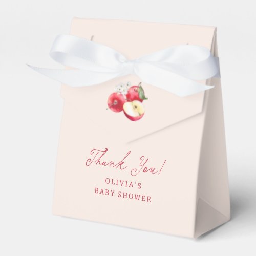 Apple Of Our Eye Baby Shower Thank You Favor Boxes