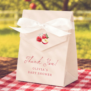 Apple Of Our Eye Baby Shower Thank You Favor Boxes