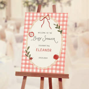 Apple Of Our Eye Baby Shower Welcome Foam Board