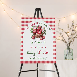 Apple of Our Eye Baby Shower Welcome Sign