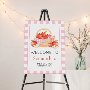 Apple of Our Eye Baby Shower Welcome Sign